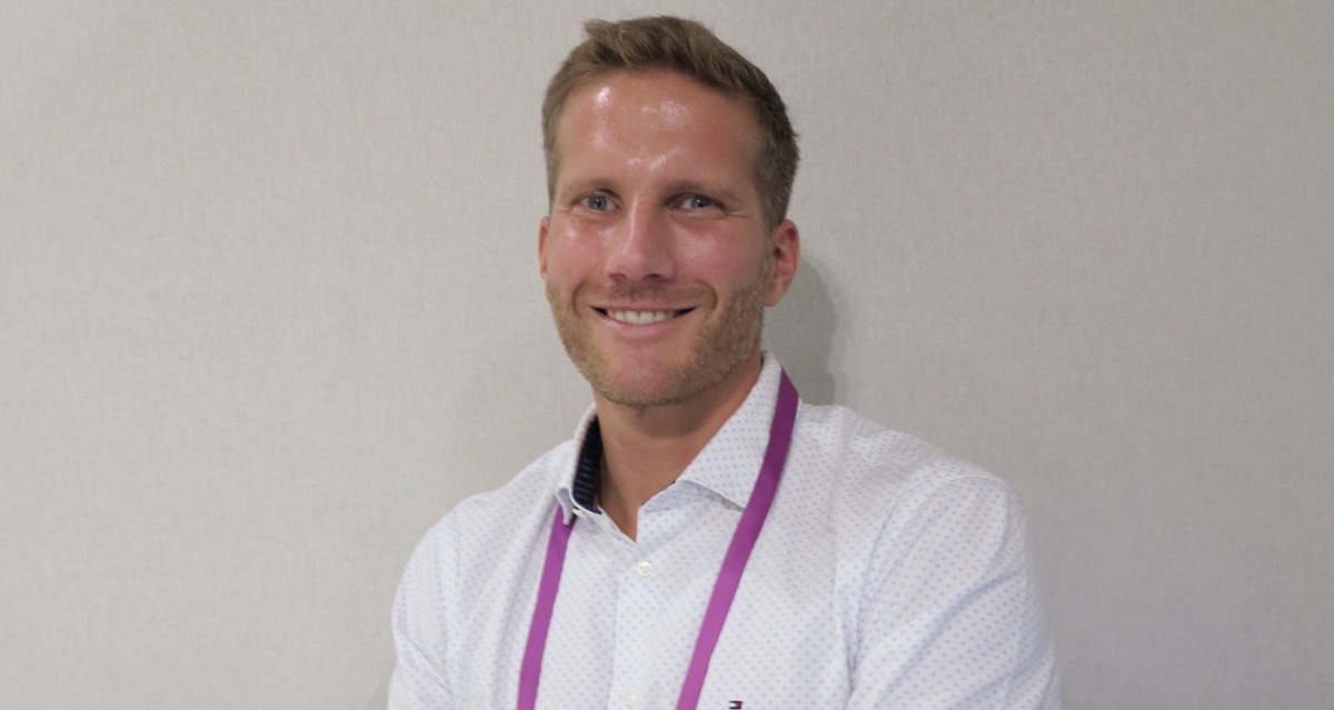 Arnaud Dumont, PDG de ContentSide, sur le salon Documation 2020. (Archimag/MRE) documation_arnaud_dumont_contentside_0.jpg