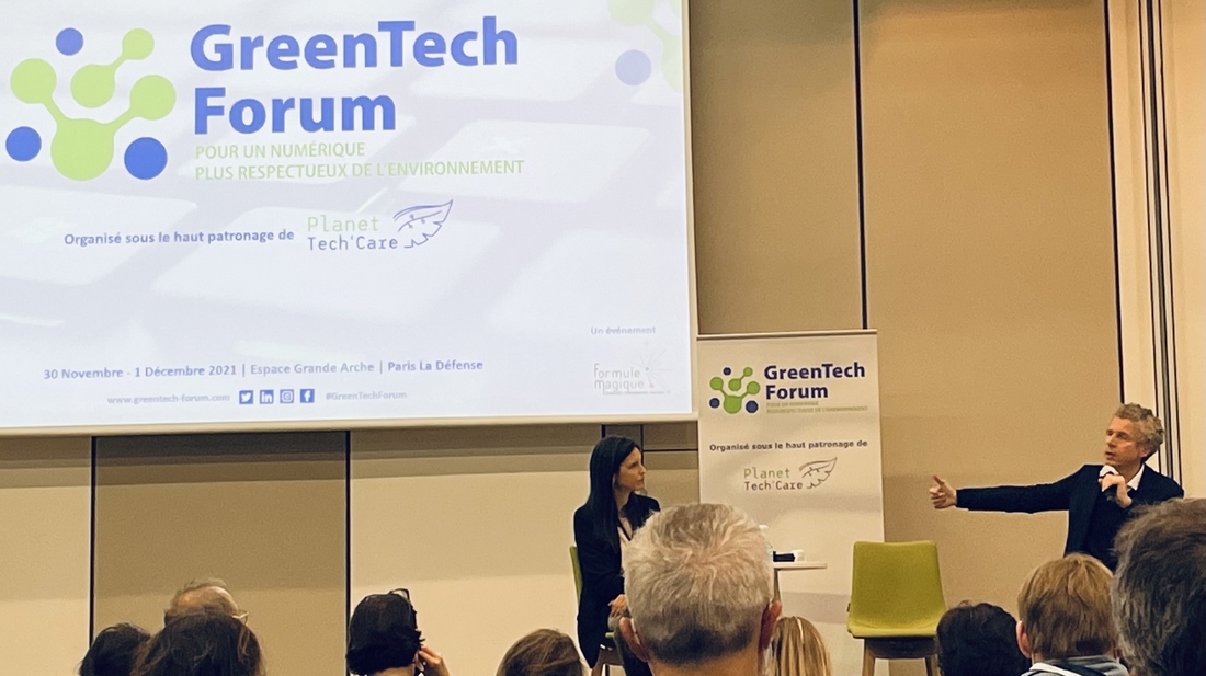 Gilles Babinet, coprésident du Conseil national du numérique et digital champion de la France auprès de la Commission européenne, était l’invité du GreenTech Forum.. (Crédit : Clémence Jost) ecoresponsabilite-numerique-innovation