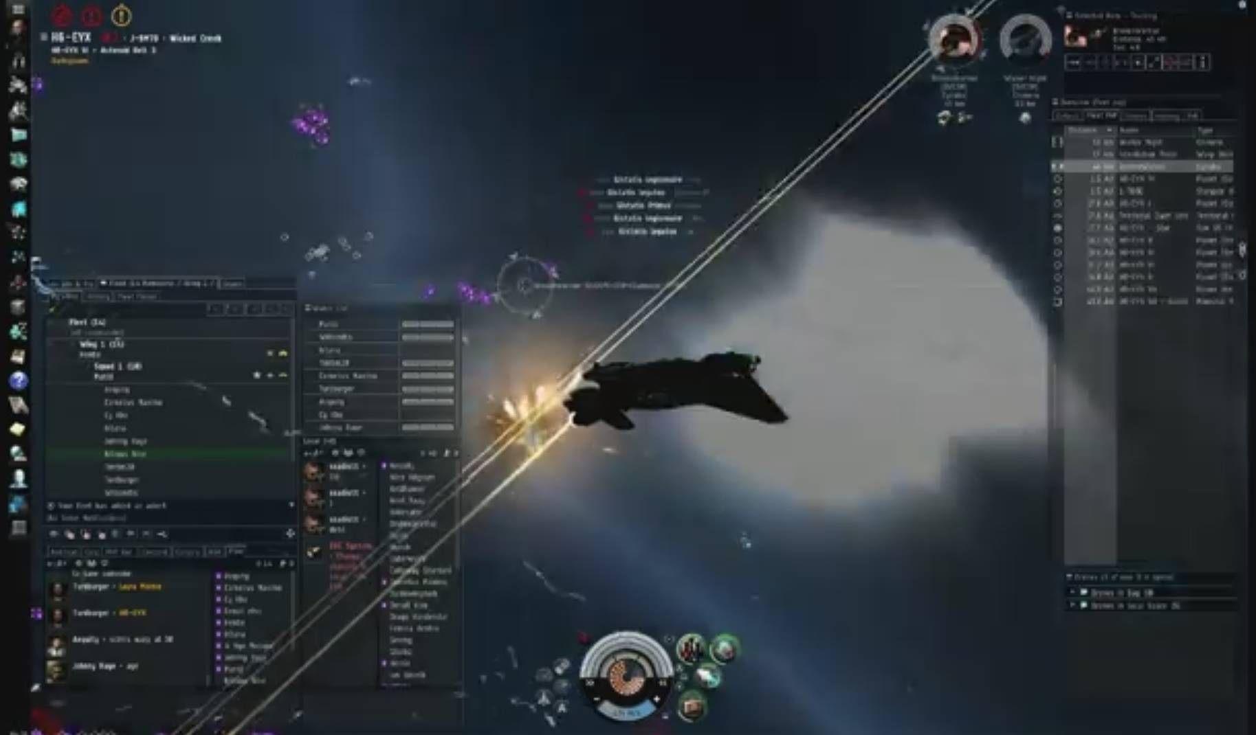 Capture du jeu Eve Online, enregistrée par un joueur. (Jared Sprague)