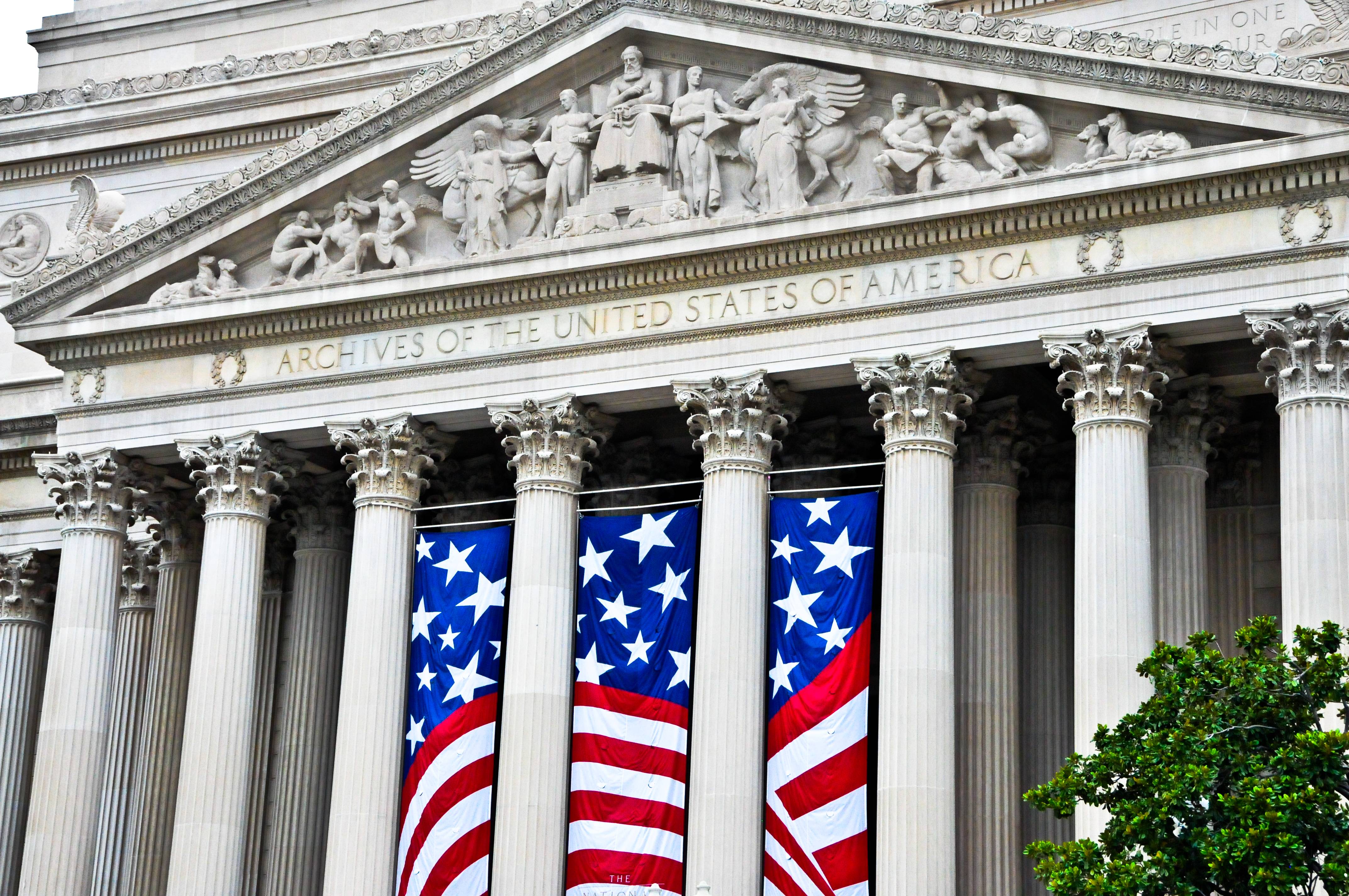 Le bâtiment des Archives nationales américaines. (Wikipedia/Mbell1975)