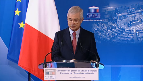 Claude Bartolone, président de l'Assemblée nationale (Ass. Nat.)