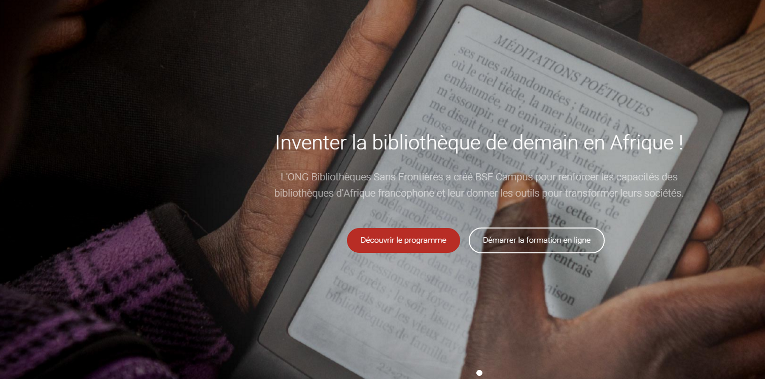 BSF Campus propose une centaine de leçons en ligne (Bibliothèques Sans Frontières)