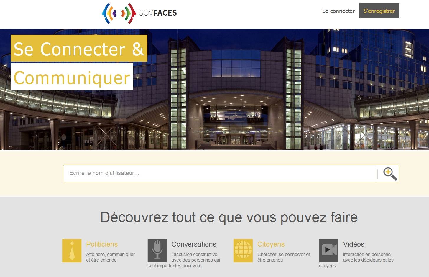 GovFaces a aussi sa page Facebook : il faut bien aller chercher les internautes où ils sont. (DR)