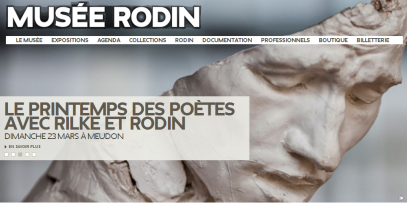 Page d'accueil du site du musée Rodin