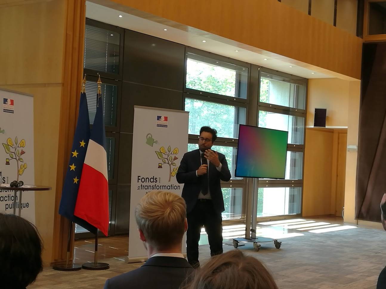 Mounir Mahjoubi, secrétaire d'Etat en charge du Numérique, à Bercy le 20 huin 2018 (Archimag)