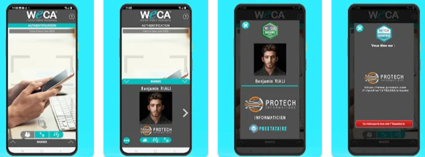 L'application WeCA est disponible sur Android et iOS (WeCA) WeCA-application-veut-combattre-usurpation-identite-professionnelle