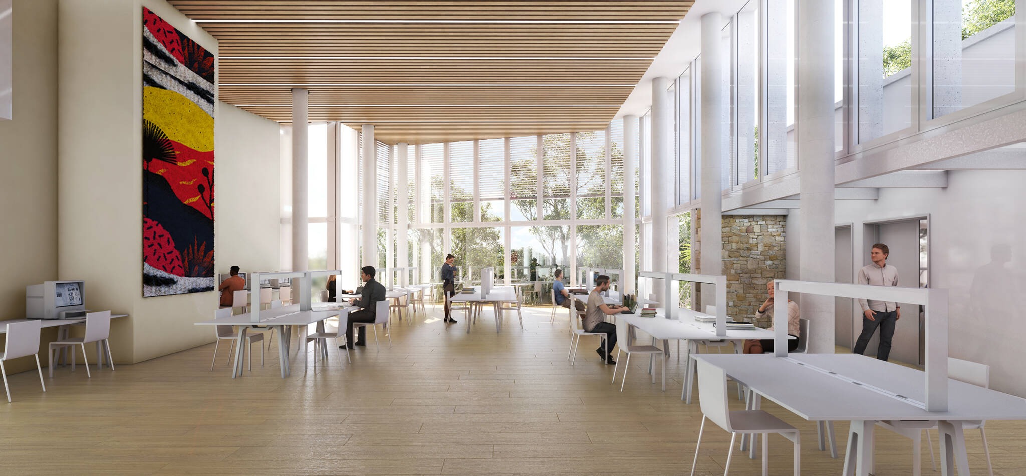 Salle de lecture du futur site restructuré des Archives départementales de Haute-Garonne (Agence Patrick Mauger) Voici-projet-restructuration-Archives-departementales-Haute-Garonne