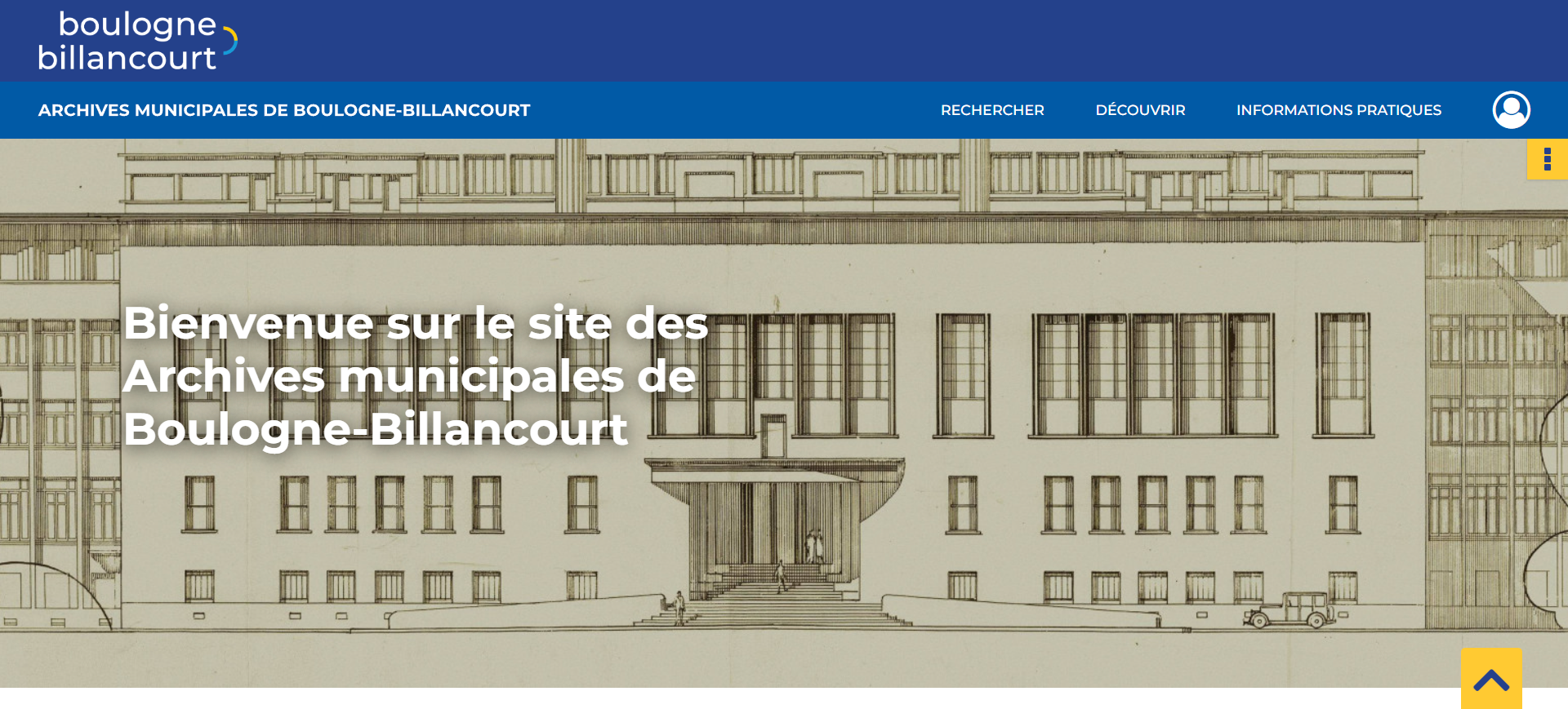 Page d'accueil des Archives municipales de Boulogne-Billancourt (Ville de Boulogne-Billancourt) Archives-municipales-Boulogne-Billancourt-devoilent-nouveau-site