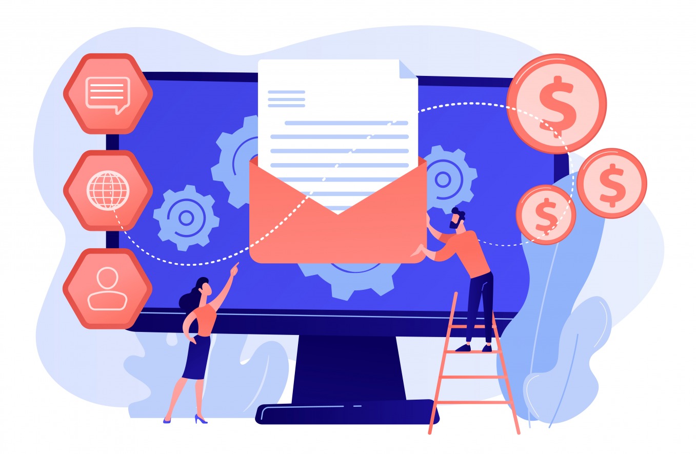 Bien que le marché de l'automatisation soit en plein essor, les organisations ont encore du mal à identifier les processus à automatiser. (Freepik/vectorjuice) mail-gestion-messages-interne-organisation-croissance