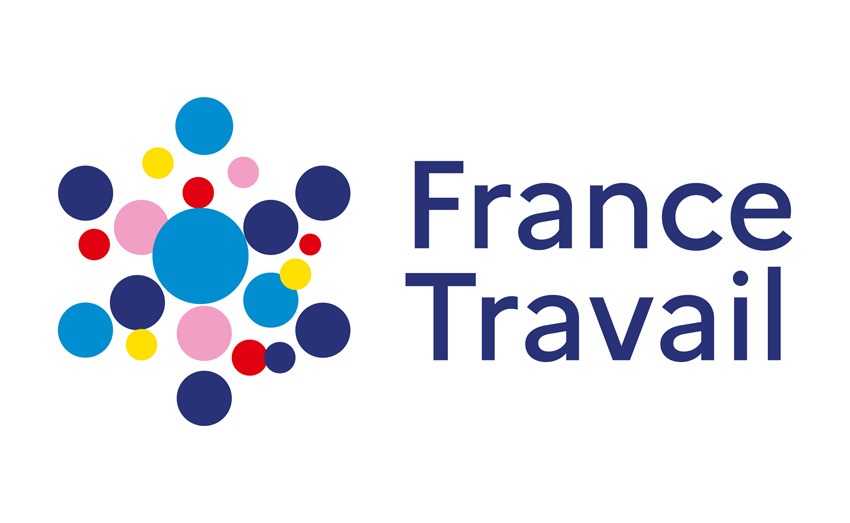 En remplaçant les relances manuelles par des SMS ciblés et en allégeant la charge administrative des conseillers, l’IA générative transforme en profondeur le quotidien des agents de France Travail (Logo FT).