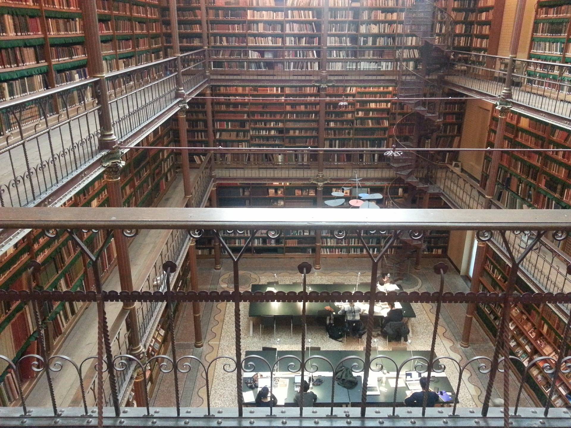 En France comme ailleurs, les bibliothèques de musées font face à des défis qui leur sont souvent propres. (Crédits : KarinKarin Pixabay) bibliotheque_musee_oclc