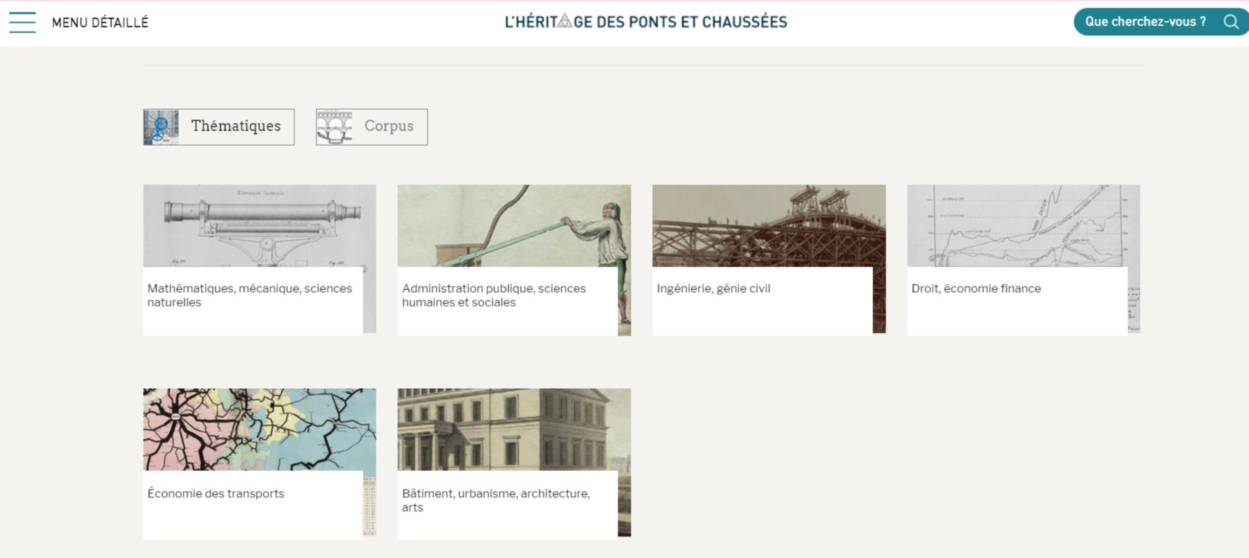 Page d'accueil de L’Héritage des ponts et chaussées (École des ponts ParisTech) L’École des ponts ParisTech lance sa bibliothèque numérique