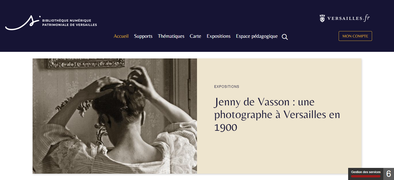 Page d'accueil de La Sirène (Ville de Versailles)
