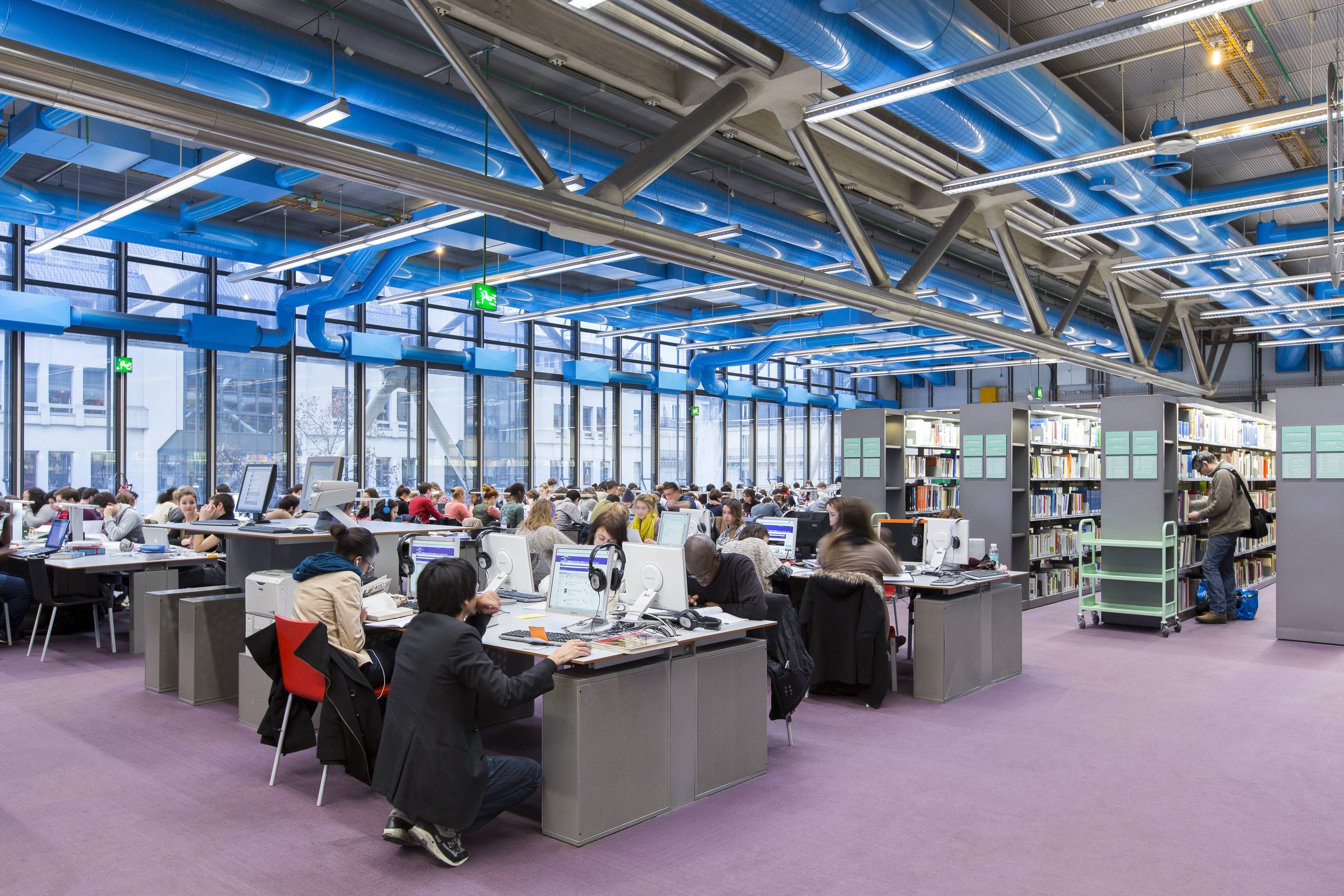 Le troisième étage de la BPI du Centre Pompidou (Voyez-vous) bibliotheque-Centre-Pompidou-demenagera-rive-gauche-2025-2029
