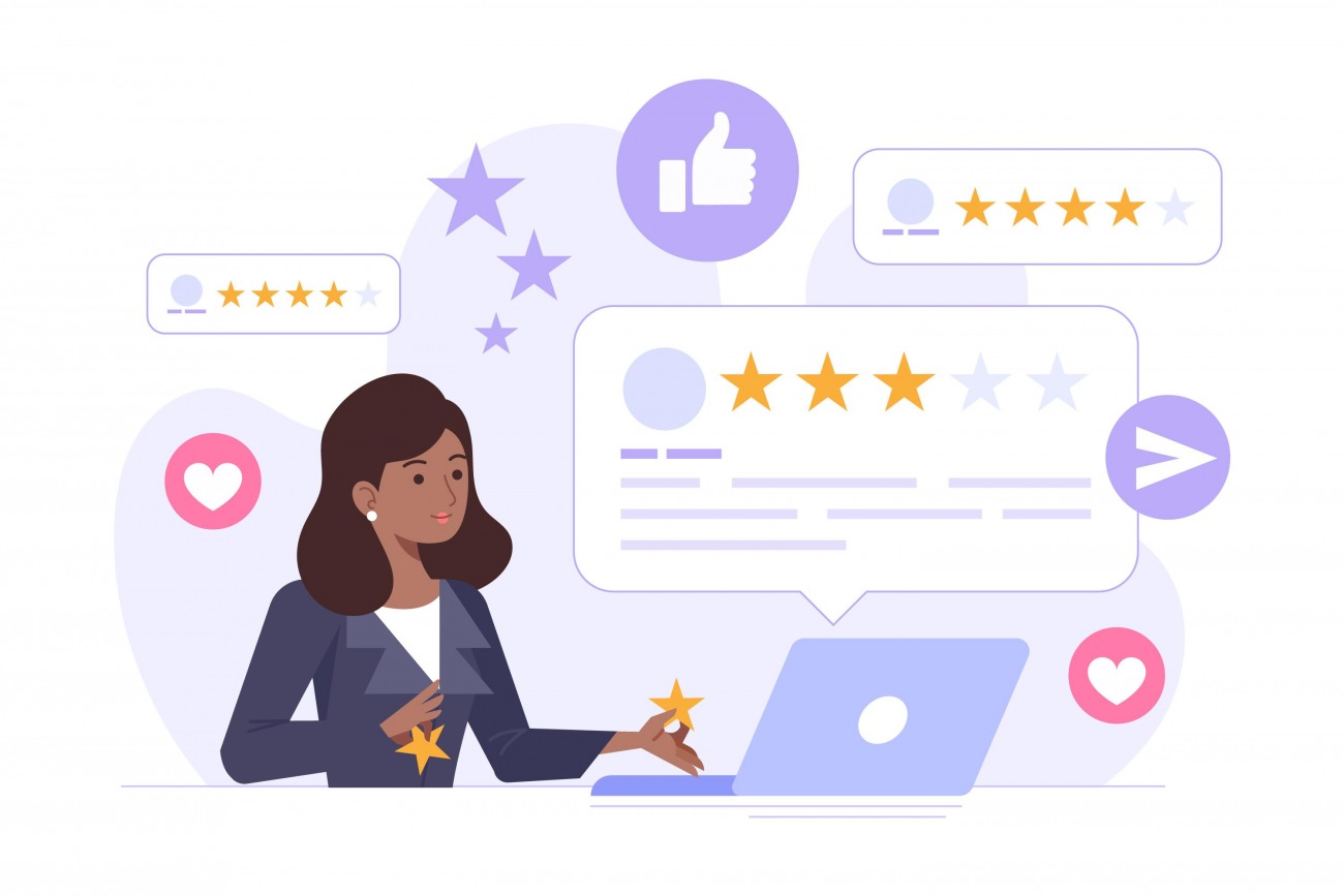 La gestion de la communication client est en pleine mutation, rendant les plateformes CCM indispensables aux organisations. (Freepik/pikisuperstar) relation-client-avis-etoiles-experience-utilisateur