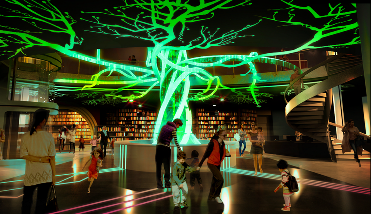 La Cybrary de Homestead, en Floride, actuellement en construction, et qui ouvrira ses portes en 2018. (cybrary) cybrary