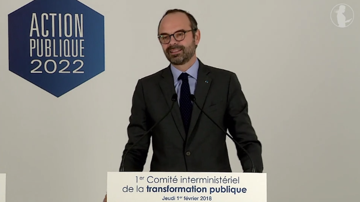 Edouard Philippe lors du Comité interministériel de la transformation publique (gouvernement.fr)