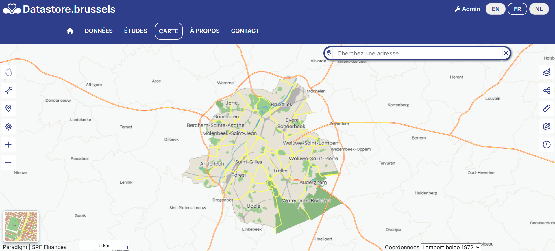 Datastore est accessible en Disponible en français, néerlandais et anglais (Datastore Brussels) Region-bruxelloise-devoile-nouveau-portail-open-data
