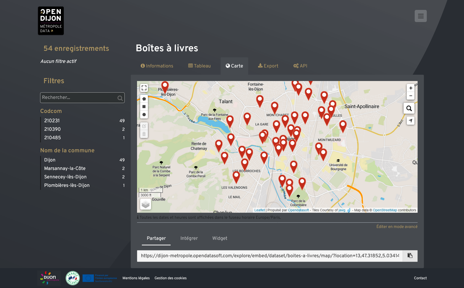 Le portail open data de Dijon Métropole recense l'ensemble des "boîtes à livres" sur le territoire (Dijon Métropole) Dijon-Metropole-lance-portail-open-data