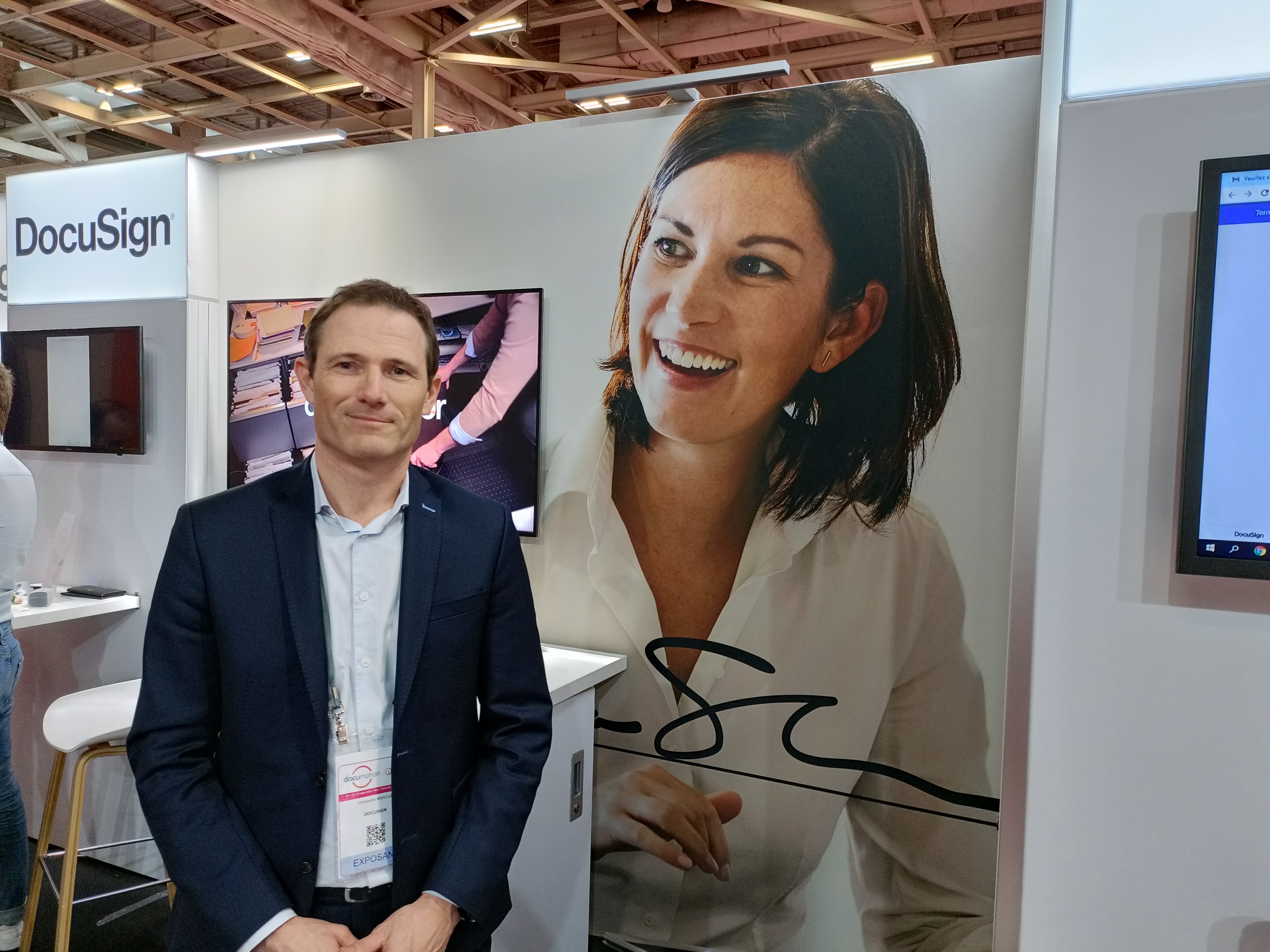 Christophe Marcus, directeur commercial des services financiers Docusign (Archimag) Documation-2023-perspectives-croissance-colossales-signature-electronique
