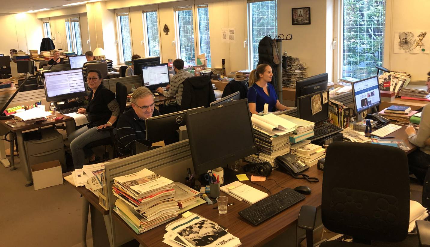 D’ici la fin janvier 2020, c’est une équipe “zéro papier” qui viendra composer le nouveau service de documentation du Groupe Le Monde dans ses nouveaux locaux construits près de la Gare d'Austerlitz, à Paris (Crédit : Clémence Jost/Archimag) Le-Monde-documentation