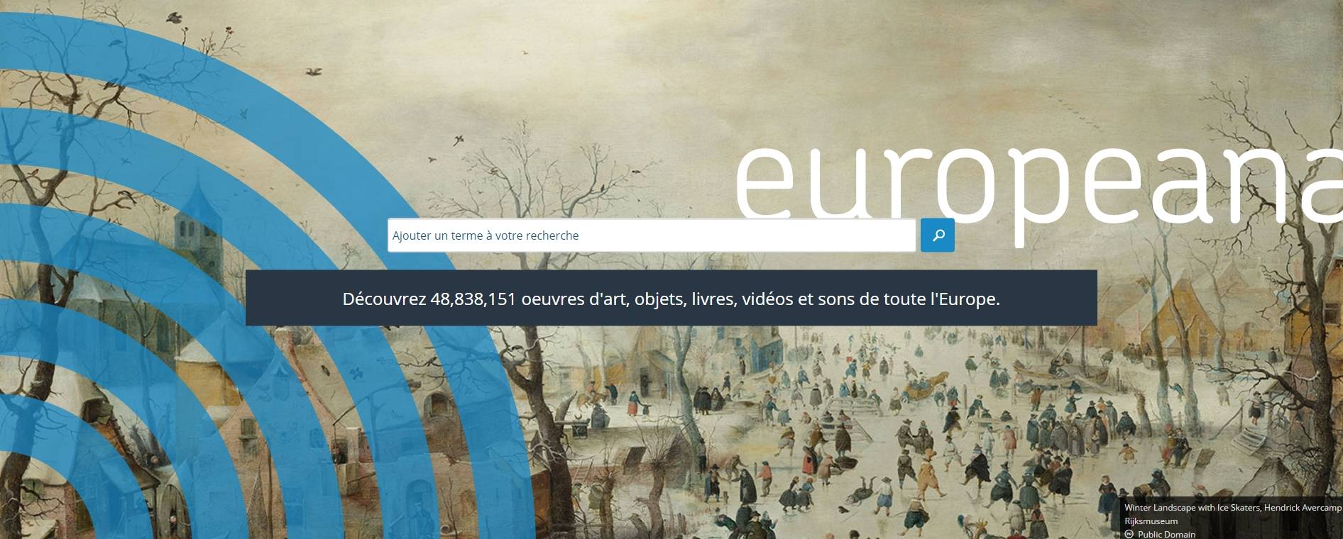 La nouvelle page d'accueil du portail Europeana Collections. (DR)