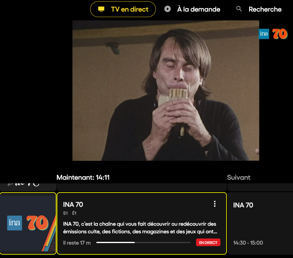 Pluto TV est accessible gratuitement, sans inscription et sans abonnement (Ina) Ina-70-plongee-streaming-archives-audiovisuelles-decennie-1970