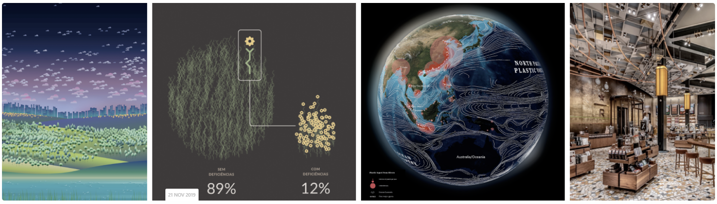Une trentaine de réalisations ont été récompensées en 2019 (Information is beautiful)