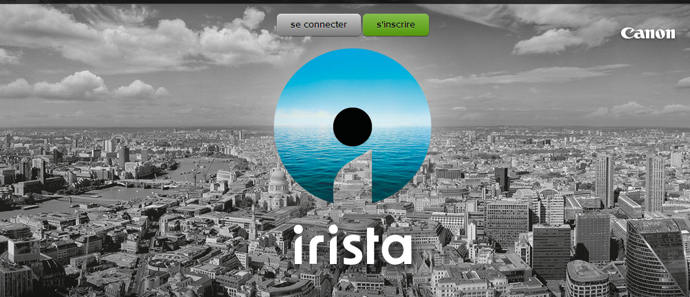 Page d'accueil de la photothèque en ligne Irista