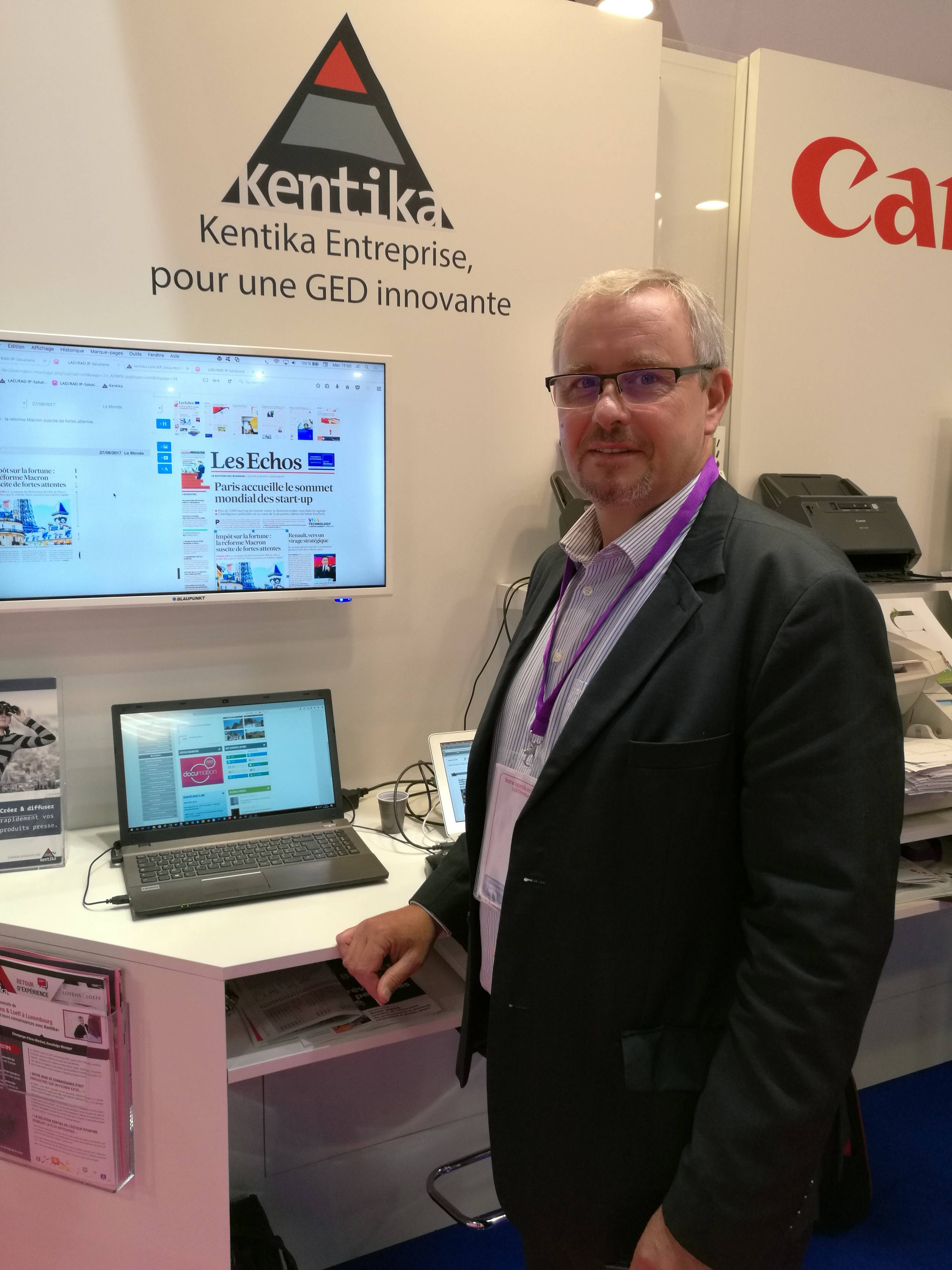Jean-Christophe Istin, directeur commercial chez Kentika (Archimag)