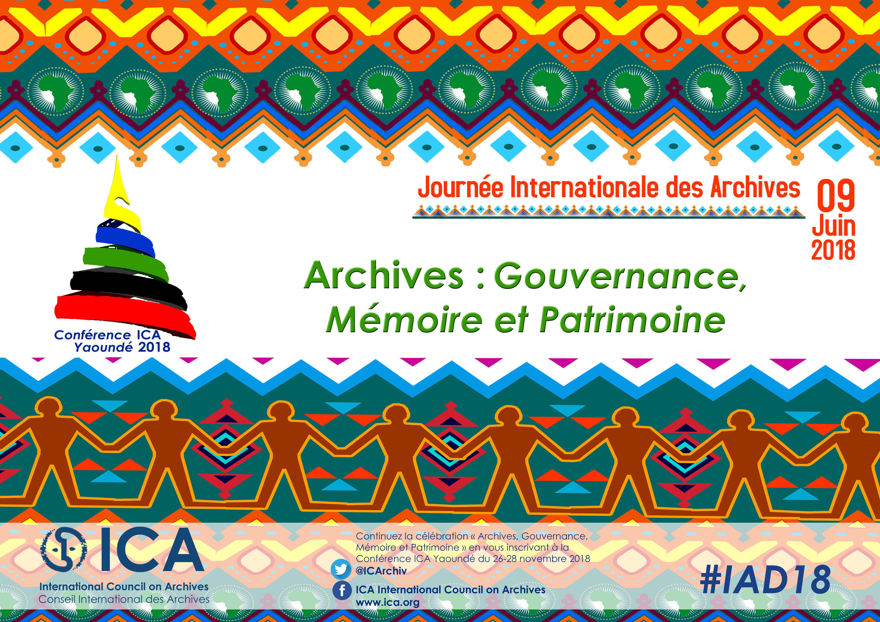 Samedi 9 juin 2018, Journée internationale des archives (CIA)