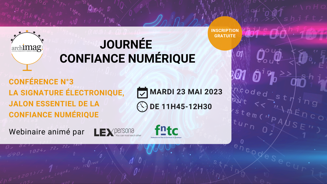 François Devoret (Lex Persona) et Yves Le Querrec (FnTC) partageront leur expertise autour de la signature électronique lors d'une table ronde exclusive. journee-confiance-numerique-table-ronde-signature-electronique