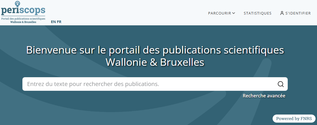Le développement de PeriScops a été confié à ULiège Library, qui a remporté l’appel d’offres public (periscops.be).