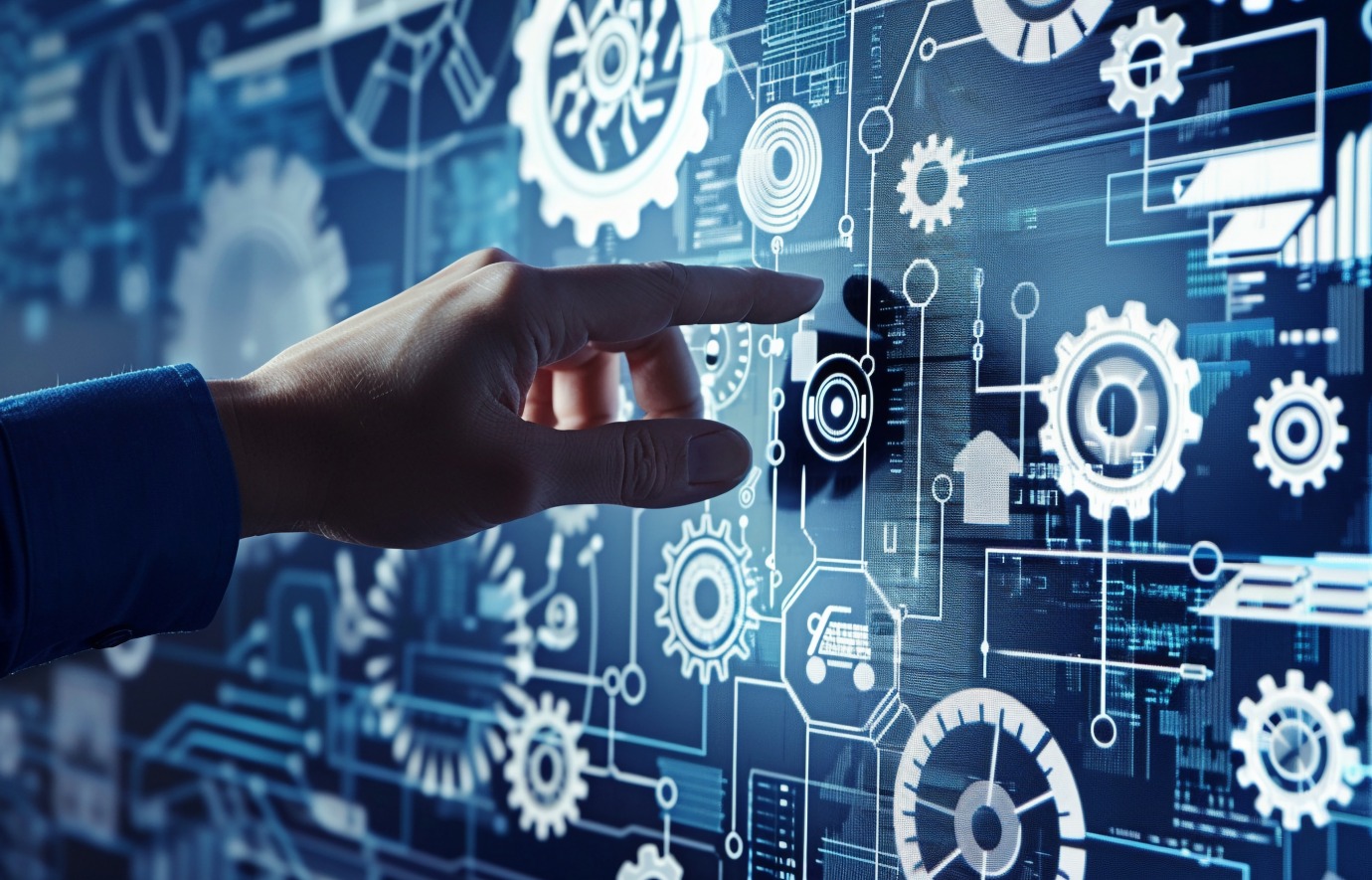 Avec sa plateforme IDP, reciTAL s'appuie sur des modèles d'IA performants pour faciliter le traitement automatique des langues et l’extraction de données. (Freepik) automatisation-processus-workflows-homme-professionnel-ordinateur-digital