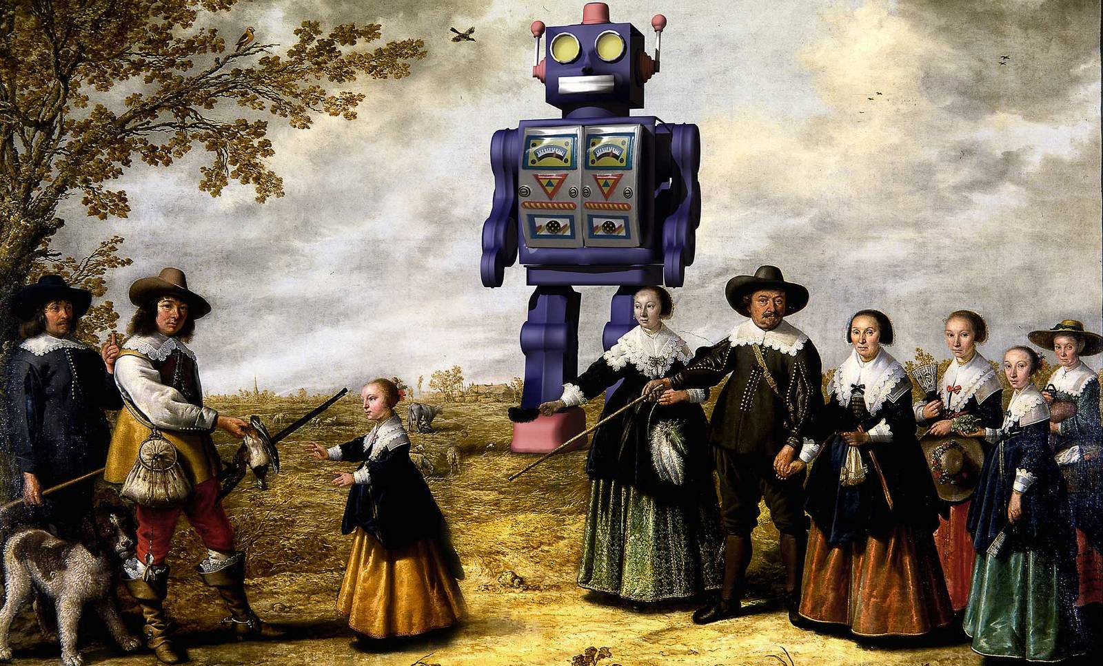 Si ce simulateur ne doit évidemment pas être pris au pied de la lettre, il aide à identifier des tendances et permet de voir où les efforts d'automatisation sont susceptibles d'être concentrés. (David Blackwell. via Visual hunt / CC BY-ND) robot-tableau-peinture