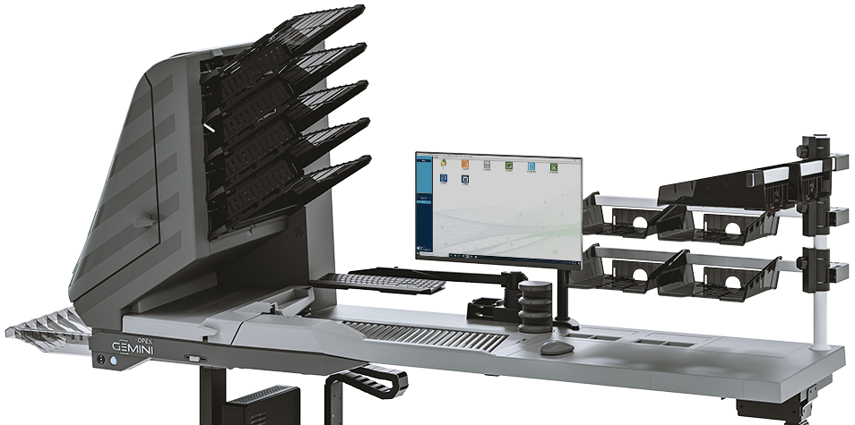 Le tout nouveau scanner Gemini d'OPEX utilisant la technologie right-speed. (OPEX) scanner-gemini-opex-numerisation-rightspeed