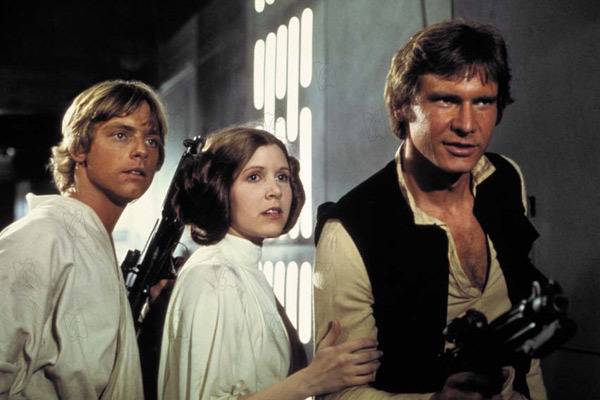 Mark Hamill, Carrie Fisher et Harrison Ford. (Lucasfilm)