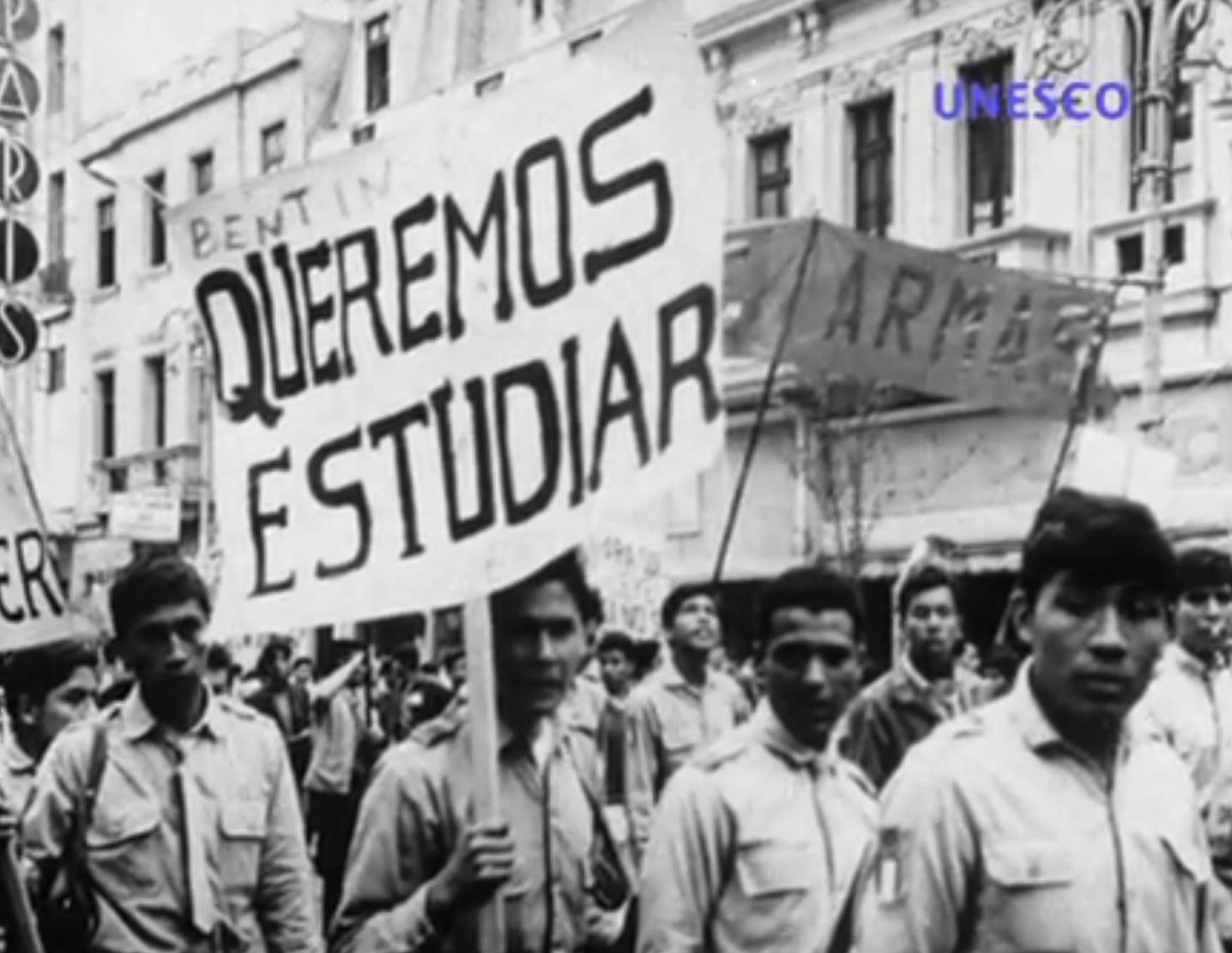 Image extraite d'une vidéo diffusée en 1971 à l'occasion des 25 ans de l'Unesco. (DR)