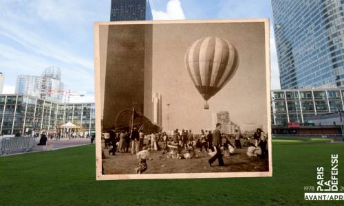 Tous les photos montages sont à retrouver sur la page Facebook de Paris La Défense (Paris La Défense). Defense-archives