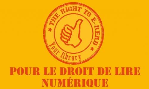 Logo de la pétition de l'Eblida "pour le droit de lire numérique"