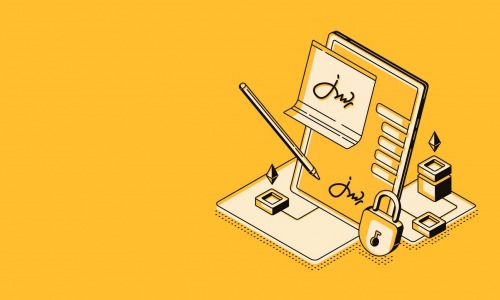 Les offres couplées de signature électronique et d'archivage électronique sont-elles pertinentes ? Des documents signés électroniquement ne nécessitent parfois pas d’archivage ; et il faut archiver des documents non signés. (Freepik/vectorpouch) signature-archivage-numerique-offre