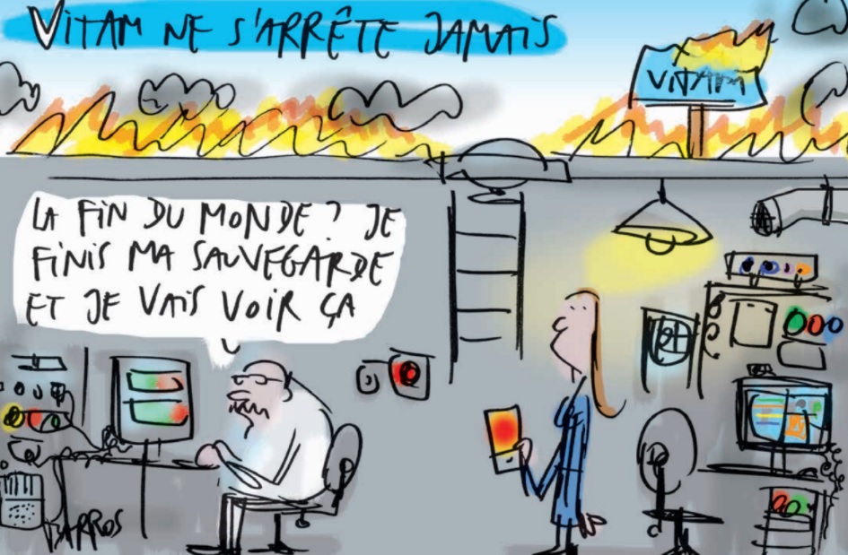 Vitam, le programme d'archivage électronique de l'Etat, vu par le dessinateur Yves Barros (Archimag/Barros) vitam_illustration_barros.jpg